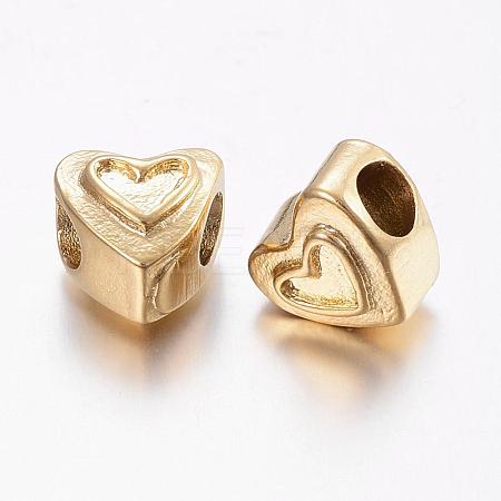 304 Stainless Steel European Beads STAS-E131-28G-1