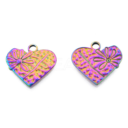 Ion Plating(IP) 201 Stainless Steel Pendants STAS-N098-242M-1