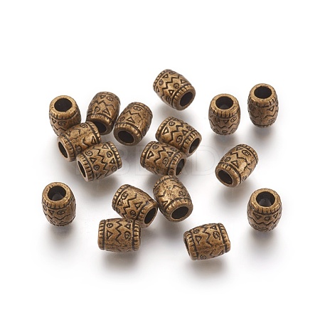 Antique Bronze Tibetan Style Alloy Spacer Beads X-MLF0756Y-NF-1