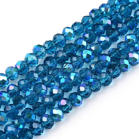 Electroplate Glass Beads Strands EGLA-A044-T4mm-L27-1