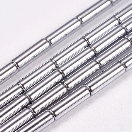 Non-magnetic Synthetic Hematite Beads Strands X-G-K022-3x14mm-08-1