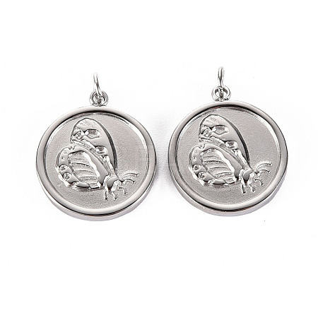 Non-Tarnish 304 Stainless Steel Pendants STAS-S116-125P-1