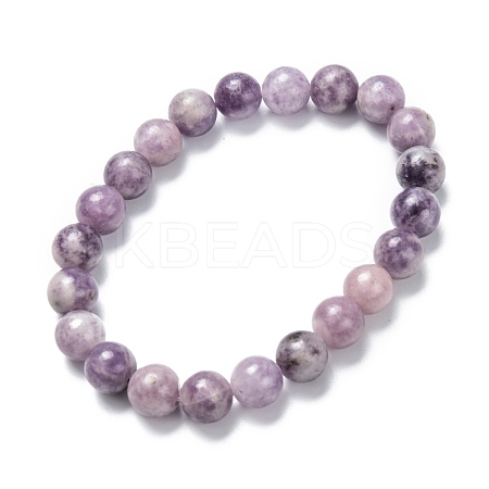 Natural Gemstone Stretch Beaded Bracelets X-G-A185-01U-1