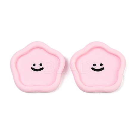Smiling Face Resin Cabochons CRES-S372-01D-1