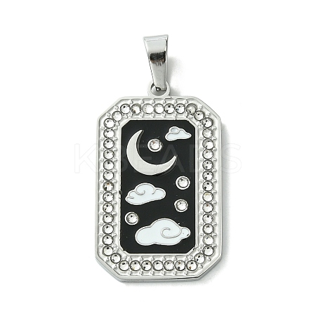 304 Stainless Steel Pendants STAS-C101-08P-05-1
