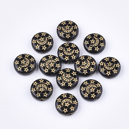 Plating Acrylic Beads X-PACR-T008-03-1