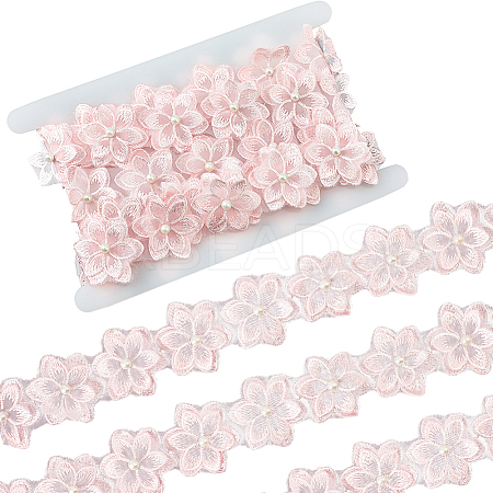 2 Yards Flower Polyester Lace Trim OCOR-CY0002-69D-1