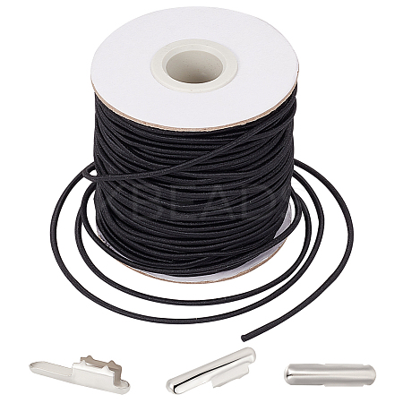 1 Roll Round Elastic Cord DIY-BBC0001-95-1