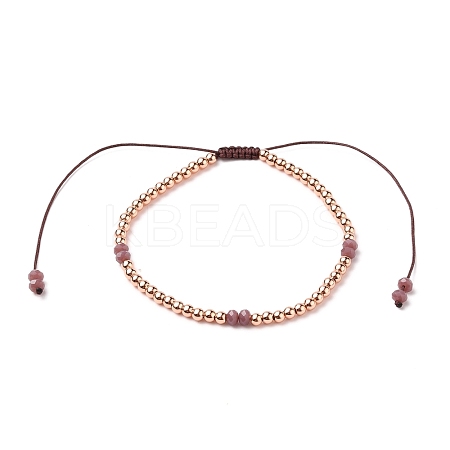 Adjustable Nylon Cord Braided Bead Bracelets BJEW-JB05734-01-1