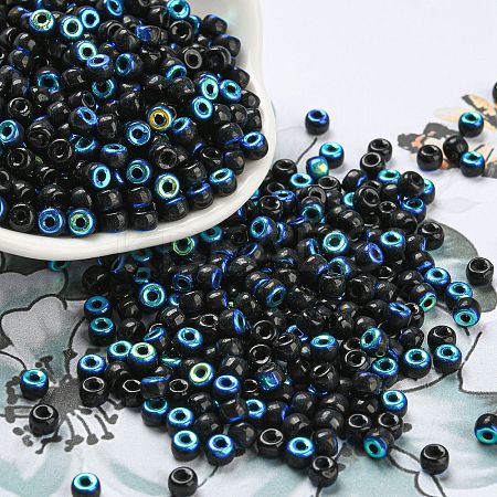 Metallic Colors Glass Seed Beads SEED-Z001-C-D12-1