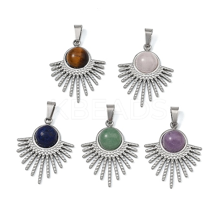 304 Stainless Steel Pendants PALLOY-JF05896-02-1