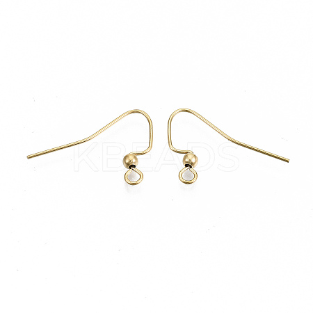 304 Stainless Steel Earring Hooks STAS-S111-010G-NR-1