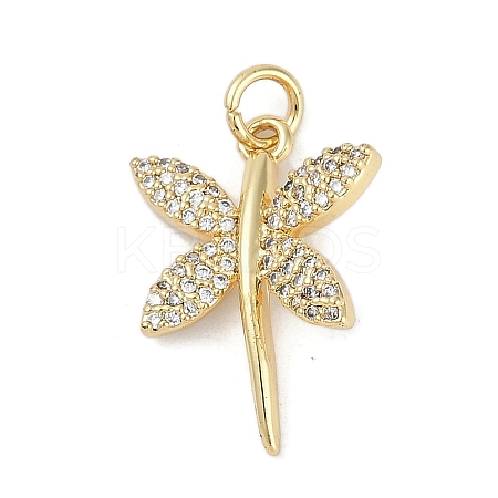 Rack Plating Brass Micro Pave Cubic Zirconia Pendants LS-KK-H509-10G-02-1