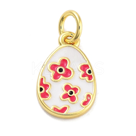 Rack Plating Brass Enamel Charms KK-M293-37G-03-1