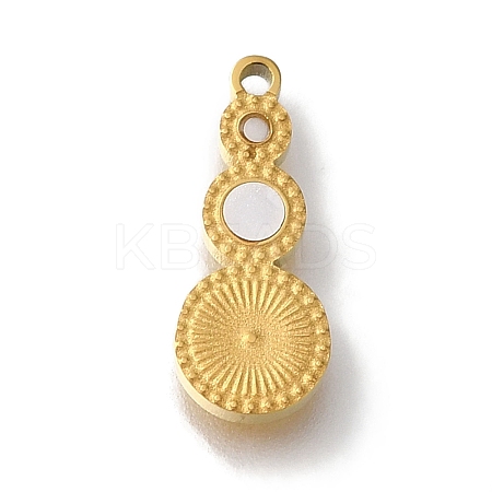 Ion Plating(IP) 304 Stainless Steel Manual Polishing Charms STAS-M059-04G-02-1