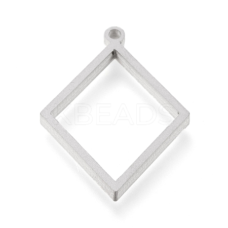 Tarnish Resistant 304 Stainless Steel Open Back Bezel Pendants LS-STAS-K208-08P-1