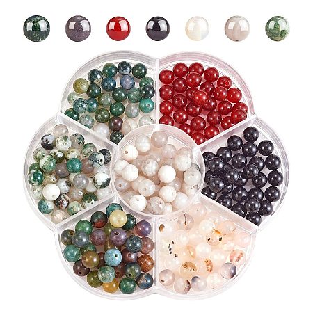 280Pcs 7 Style Natural Gemstone Beads G-SZ0002-04B-1