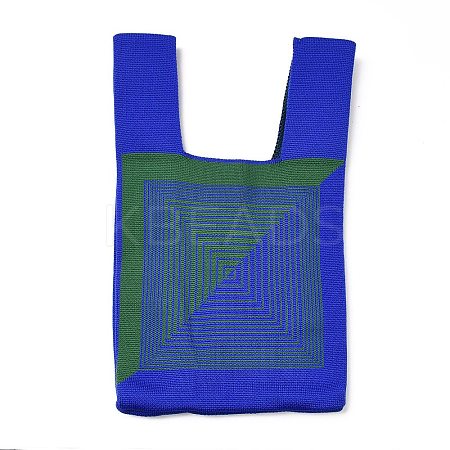 Polyester Mini Knit Tote Bags ABAG-C008-01B-04-1