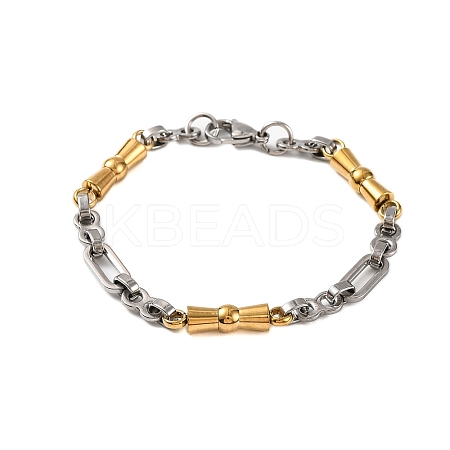 201 Stainless Steel Link Chain Bracelets BJEW-B078-128GP-1