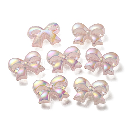 UV Plating Luminous Transparent Acrylic Beads OACR-P010-07A-1