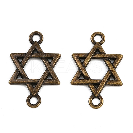 Tibetan Style Alloy Connector Charms TIBE-B003-20AB-1