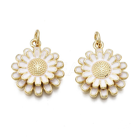 Brass Enamel Pendants KK-Q769-014A-NF-1