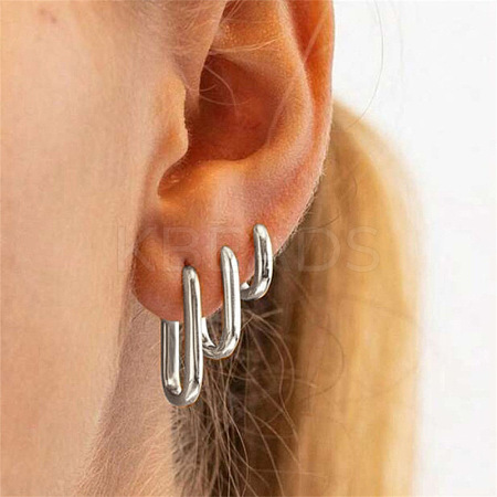 Zinc Alloy Hoop Earrings WG0BC63-04-1
