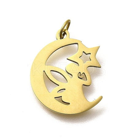 304 Stainless Steel Pendants STAS-R153-33G-1