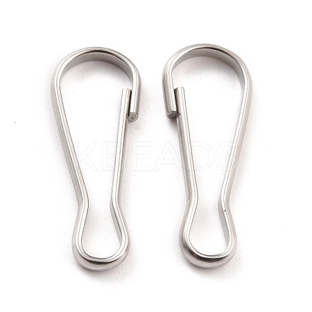 Non-Tarnish 201 Stainless Steel Keychain Clasps STAS-C044-05C-P-1