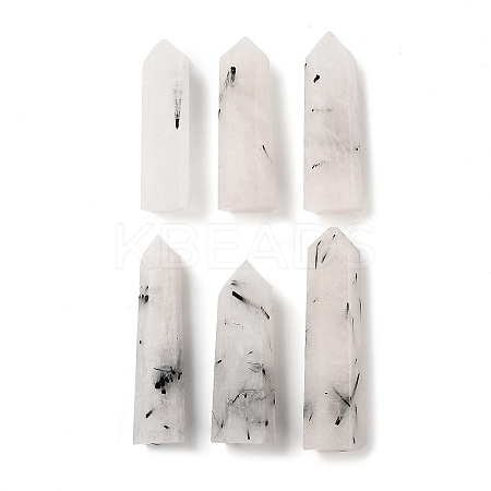 Tower Natural Tourmalinated Quartz Healing Stone Wands G-A096-02H-1-1