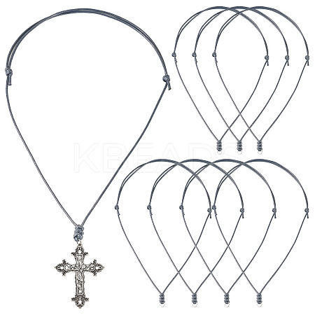 30Pcs Eco-Friendly Korean Waxed Polyester Braided Adjustable Necklace Makings NJEW-TAC0023-05-1
