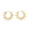 Rack Plating Brass Sun Hoop Earrings for Women KK-E033-05G-1