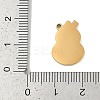 Ion Plating(IP) 304 Stainless Steel Enamel Pendants STAS-M080-07G-3