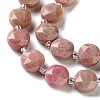 Natural Rhodonite Beads Strands G-C116-A179-01B-4