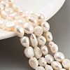 Natural Cultured Freshwater Pearl Beads Strands PEAR-P062-28B-1