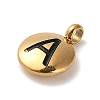 304 Stainless Steel Black Enamel Charms STAS-R009-01G-A-2