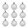 Tibetan Style Alloy Pendant Cabochon Settings LS-TIBE-R295-055B-LF-1