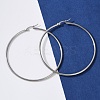 Tarnish Resistant 304 Stainless Steel Big Hoop Earrings EJEW-F105-02P-5