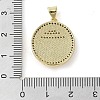 Brass Micro Pave Clear Cubic Zirconia Pendants KK-Q813-11B-G-3