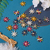 24Pcs 6 Colors Acrylic Rhinestone Pendants FIND-TA0002-79-4