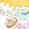 20Pcs 2 Styles Alloy Pendants FIND-CJ0002-34-2