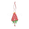 Christmas Tree Lollipop Handmade Polymer Clay Pendant Decorations HJEW-P017-02D-3