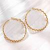 304 Stainless Steel Hoop Earrings EJEW-S250-04A-G-1