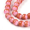 Baking Paint Glass Beads Strands DGLA-N008-8mm-01-4