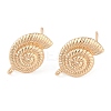 Ocean Style Brass Stud Earring Findings LS-KK-N256-09A-G-1