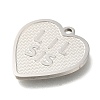 Anti-Tarnish 304 Stainless Steel Pendants LS-STAS-R131-14P-2