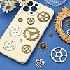 36Pcs 12 Styles Tibetan Style Alloy Steampunk Pendants TIBEP-YW0001-89-5