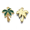 Alloy Enamel Pendants X-PALLOY-T075-55G-RS-2