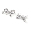Rack Plating Brass Micro Pave Clear Cubic Zirconia Pendants KK-M280-15P-2