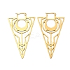 304 Stainless Steel Triangle Hoop Earrings LS-EJEW-M031-01G-1